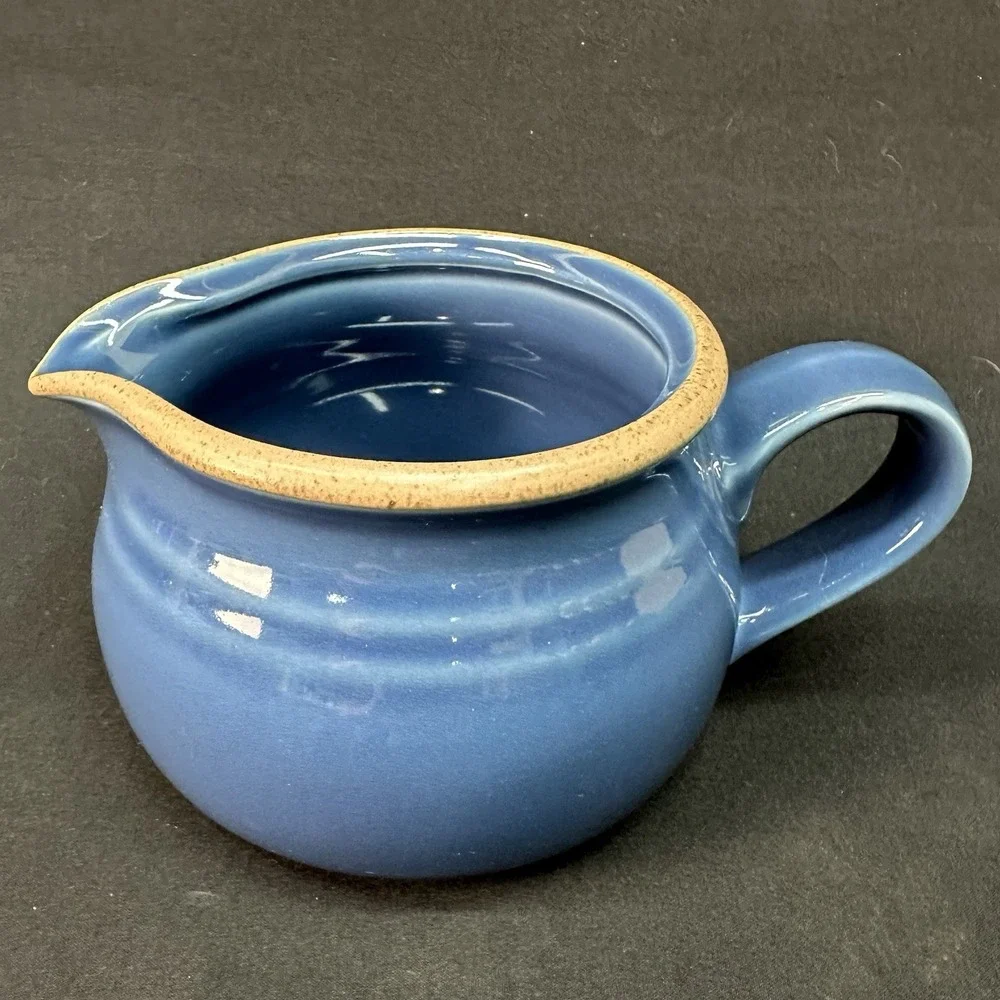 Noritake 'Madera Blue' Stoneware Creamer (pitcher) ,‎ Vintage